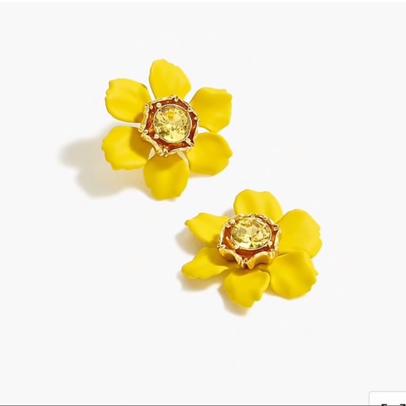 J. Crew Jewelry - J.crew crystal floral stud earring